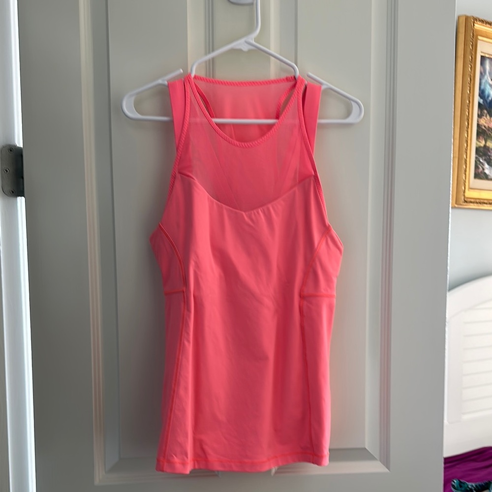 Lululemon Athletica Pink Fitted Tank Top
